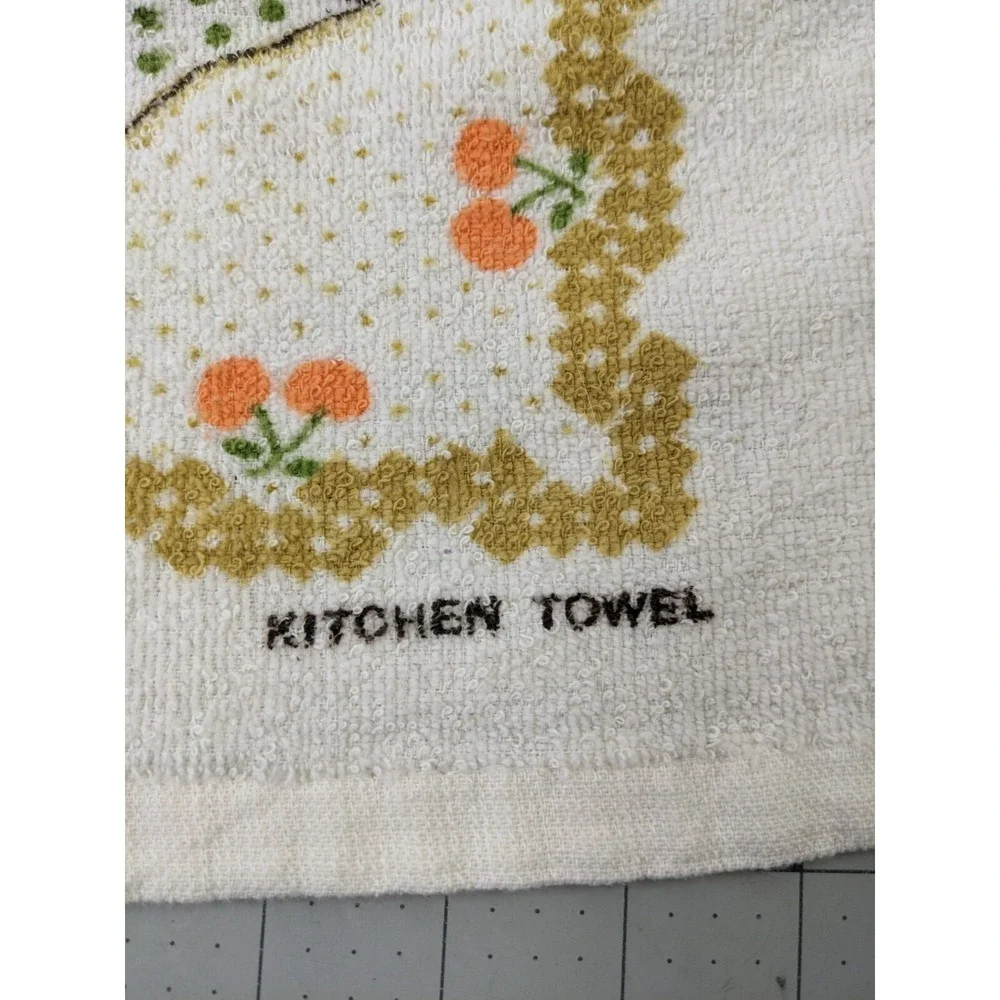 Kitchen Hand Towel Tan Fruit Basket 16x23‎ Inch